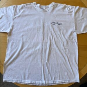Gildan White Men's Short Sleeve Tee with Small Logo